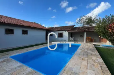 Casa com 3 dormitórios à venda, 203 m² por r$ 850.000,00 - balneário três marias - peruíbe/sp