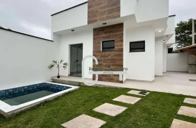 Casa com 2 dormitórios à venda, 65 m² por r$ 360.000,00 - parque balneario oasis - peruíbe/sp