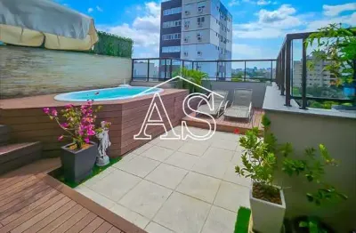 Cobertura com 3 quartos à venda na rua vicente da fontoura, 2095, petrópolis, porto alegre, 208 m2 por r$ 1.850.000