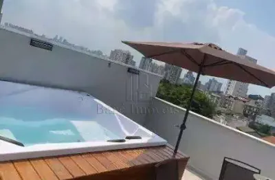 Cobertura sem condomínio na vila scarpélli, em santo andré – 80m²