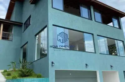 Sobrado com 3 dormitórios à venda, 360 m² por r$ 2.400.000,00 - fazenda paião (alpes de guararema) - guararema/sp