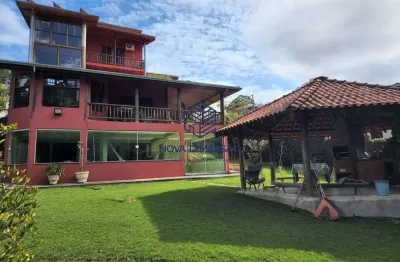Casa de alto padrão em condomínio fechado – recanto santa bárbara, jambeiro com 5 dormitórios à venda, 430 m² por r$ 1.800.000,00 - canaã - jambeiro/sp