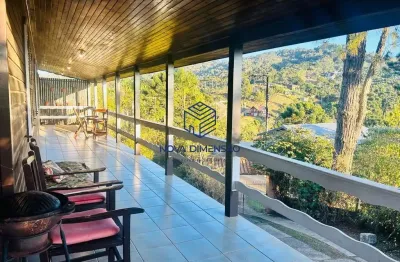 Casa com 5 dormitórios à venda, 305 m² por r$ 750.000,00 - vila natal - campos do jordão/sp