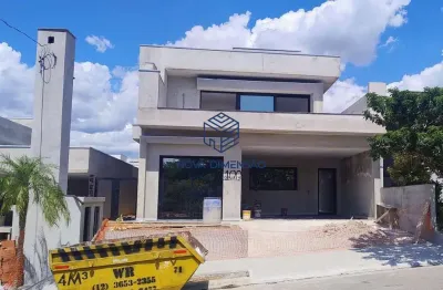 Casa de condomínio em construção de alto padrão em residencial colinas, caçapava - sp