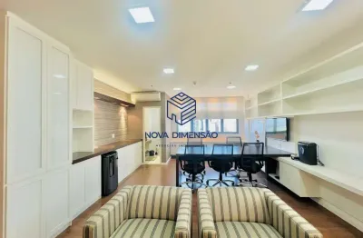 Sala comercial decorada e mobiliada no jardim aquarius 54m²