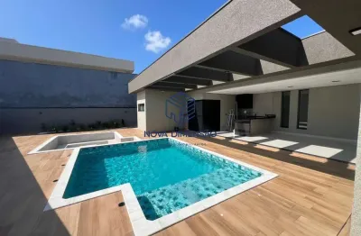 Casa impecável com 540m² no residencial santa mônica - caçapava