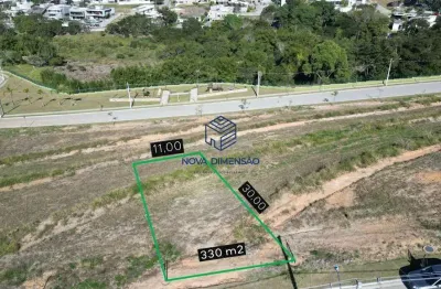 Terreno à venda, 330 m² por r$ 690.000,00 - condomínio terras alpha - são josé dos campos/sp