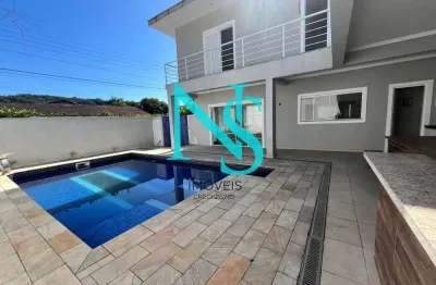 Casa em condomínio para locação em guarujá, balneario praia do perequê, 4 dormitórios, 4 suítes, 4 banheiros, 2 vagas