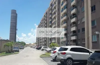 Apartamento à venda no centro de lauro de freitas-ba: 2 quartos, 2 salas, 1 banheiro e 1 vaga de garagem!