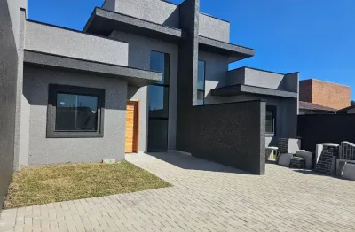 Linda casa de 56 m² sitio cercado, curitiba r$ 440.000,00, financia.