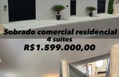 Sobrado de 550m2 misto (residencial e comercial) no jd. regina em indaiatuba/sp