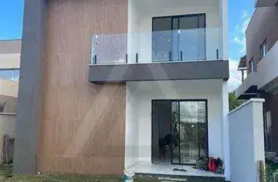 Casa em condomínio para venda em camaçari, abrantes, 4 dormitórios, 1 suíte, 4 banheiros, 3 vagas