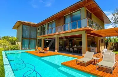 Casa em condomínio para venda em mata de são joão, praia do forte, 7 dormitórios, 7 suítes, 9 banheiros, 4 vagas