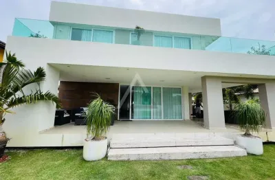 Casa em condomínio para venda em camaçari, busca vida, 5 dormitórios, 4 suítes, 7 banheiros, 5 vagas