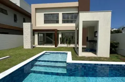 Casa em condomínio para venda em lauro de freitas, vilas do atlântico, 4 dormitórios, 4 suítes, 5 banheiros, 4 vagas
