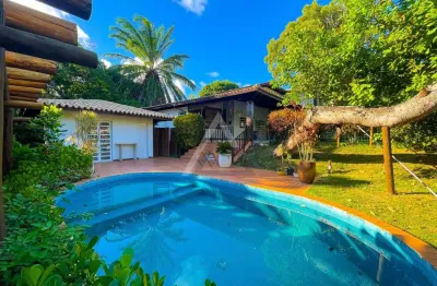 Casa em condomínio para venda em camaçari, busca vida, 6 dormitórios, 4 suítes, 7 banheiros, 4 vagas