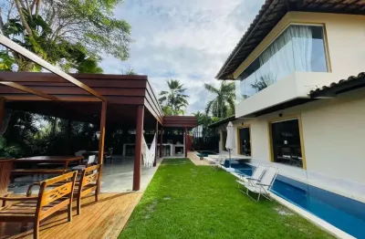 Casa em condomínio para venda em camaçari, busca vida, 5 dormitórios, 2 suítes, 6 banheiros, 2 vagas
