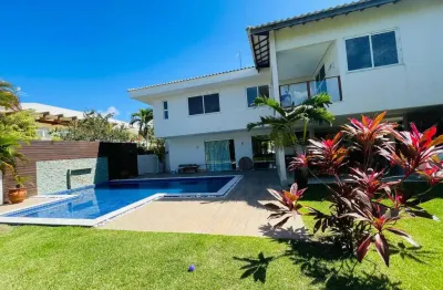 Casa em condomínio para venda em camaçari, busca vida, 5 dormitórios, 5 suítes, 7 banheiros, 4 vagas