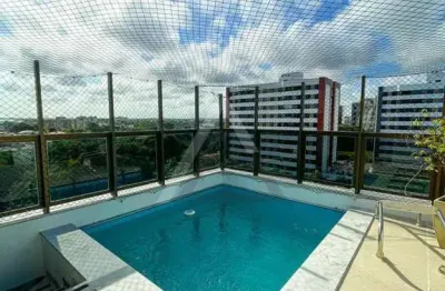 Cobertura para venda em lauro de freitas, pitangueiras, 5 dormitórios, 4 suítes, 6 banheiros, 4 vagas