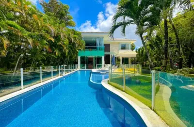 Casa em condomínio para venda em camaçari, busca vida, 5 dormitórios, 4 suítes, 6 banheiros, 5 vagas