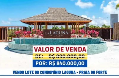 Lote à venda no iberostar , praia do forte , mata de são joão, ba