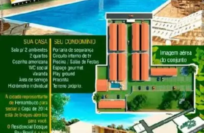 Apartamento à venda no residencial bosque pau brasil , capibaribe , são lourenço da mata, pe