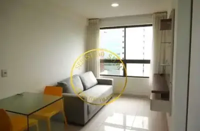 Apartamento para locação no edf. versatti residence & service , paissandu , recife, pe