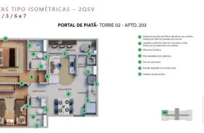 Apartamento com 2 quartos à venda na Rua Pasqualle Gatto, Piatã, Salvador