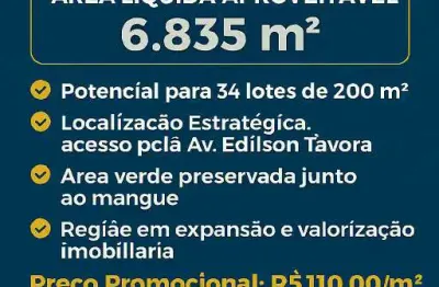 Terreno à venda na Rodovia Engenheiro Edilson Távora, Jatoba, Barra dos Coqueiros