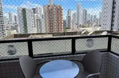 Apartamento para locação no edf. golden life home serviçe, boa viagem, recife, pe