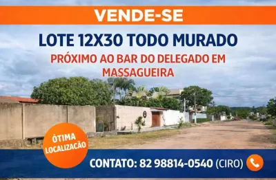 Lote à venda em rua pública, MASSAGUEIRA DE BAIXO, Marechal Deodoro, AL