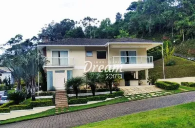 Excelente casa de alto padrão em condomínio de luxo em teresópolis/rj