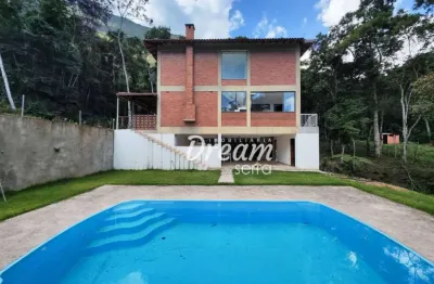 Casa com 3 dormitórios à venda, 300 m² por r$ 760.000,00 - três córregos - teresópolis/rj