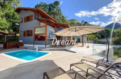 Casa com 4 dormitórios à venda, 600 m² por r$ 2.800.000,00 - quebra frascos - teresópolis/rj