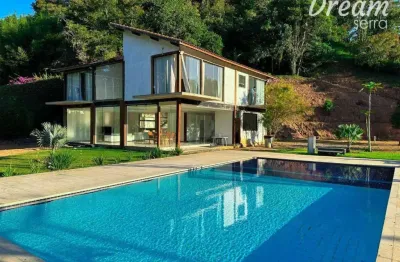 Casa com 3 dormitórios à venda, 380 m² por r$ 1.700.000,00 - fazenda boa fé - teresópolis/rj