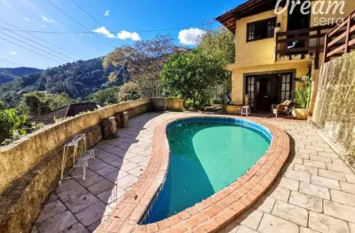 Casa com 2 dormitórios à venda, 260 m² por r$ 405.000,00 - colônia alpina - teresópolis/rj