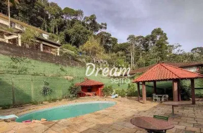 Casa com 4 dormitórios à venda, 228 m² por r$ 950.000,00 - quinta da barra - teresópolis/rj