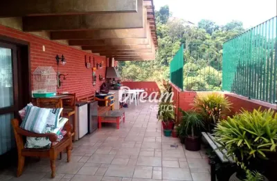 Cobertura com 4 dormitórios à venda, 280 m² por r$ 1.500.000,00 - agriões - teresópolis/rj