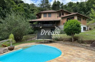 Casa com 6 dormitórios à venda, 298 m² por r$ 2.250.000,00 - albuquerque - teresópolis/rj