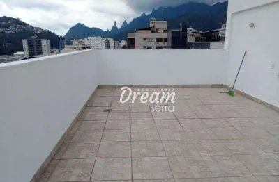 Cobertura com 2 dormitórios à venda, 82 m² por r$ 940.000,00 - várzea - teresópolis/rj