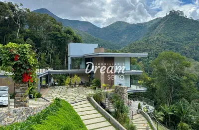 Casa com 6 dormitórios à venda, 520 m² por r$ 5.300.000,00 - quebra frascos - teresópolis/rj