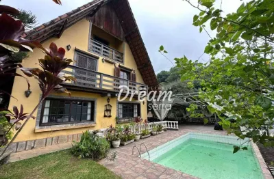Casa com 4 dormitórios à venda, 300 m² por r$ 2.300.000 - granja guarani - teresópolis/rj