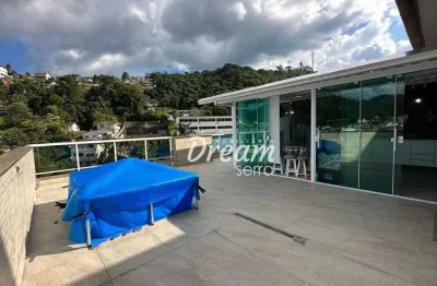 Cobertura com 3 dormitórios à venda, 183 m² por r$ 1.300.000,00 - tijuca - teresópolis/rj