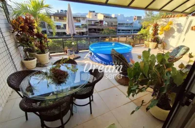 Cobertura com 3 dormitórios à venda, 186 m² por r$ 1.090.000,00 - recreio dos bandeirantes - rio de janeiro/rj