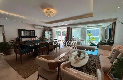 Cobertura com 5 dormitórios à venda, 390 m² por r$ 1.850.000,00 - agriões - teresópolis/rj