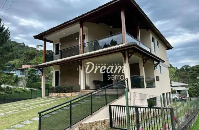 Casa com 4 dormitórios à venda, 437 m² por r$ 1.990.000,00 - vargem grande - teresópolis/rj