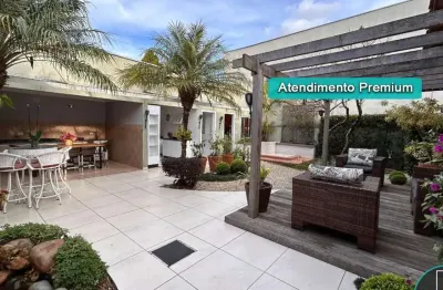 Casa à venda no capão da imbuia com 4 quartos 4 vagas de garagem área gourmet e jardim com deck e lago artificial com 400m² por r$1.270,000,00