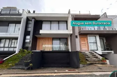 Casa em condomínio semimobiliada para alugar no vista alegre com 3 quartos, 3 suítes, 6 banheiros, 5 vagas com 250m² por r$ 11.000,00/mês.