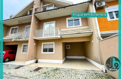 Sobrado em condomínio para alugar em santa felicidade 150m² com 3 quartos, 1 suíte com closet, ático e 1 vaga de garagem por r$ 4.200,00/mês