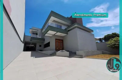 Casa alto padrão à venda em são josé dos pinhais no aristocrata 530m² área construída com 4 quartos, 1 suíte, 2 demi, 5 banheiros, 12 vagas de garagem